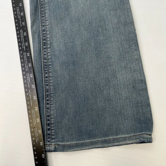 Seven7 Jean Women 18 Plus Boot Cut Mid 38x32.5 Distress Denim Luxe Y2K Core Ex - Picture 15 of 16